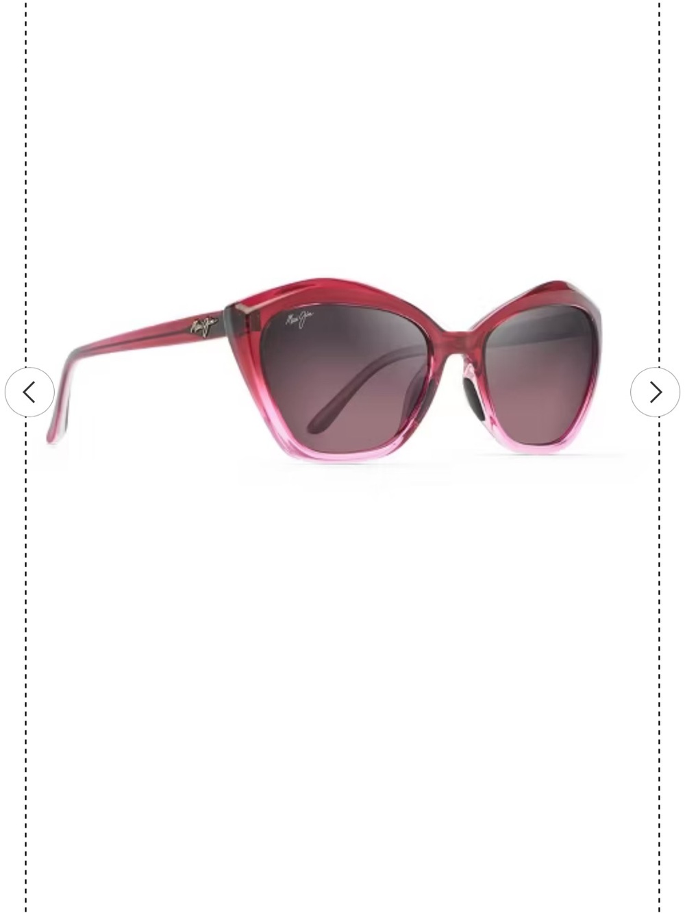 Maui Jim’s Women's Gradient Pink Cat-Eye Sunglasses (NWT) - Picture 6 of 6